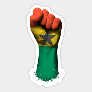 Flag of Ghana on a Raised Clenched Fist Sticker